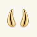 Golden Teardrop Studs