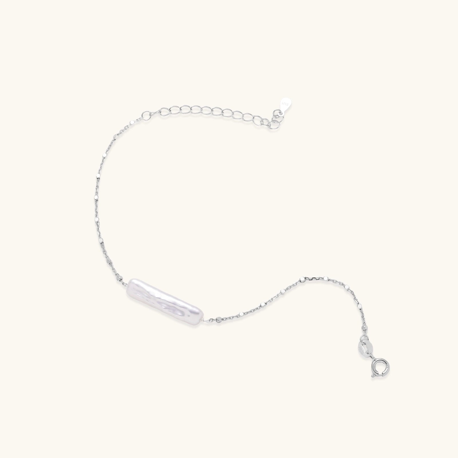 Baroque Pearl Chain Bracelet